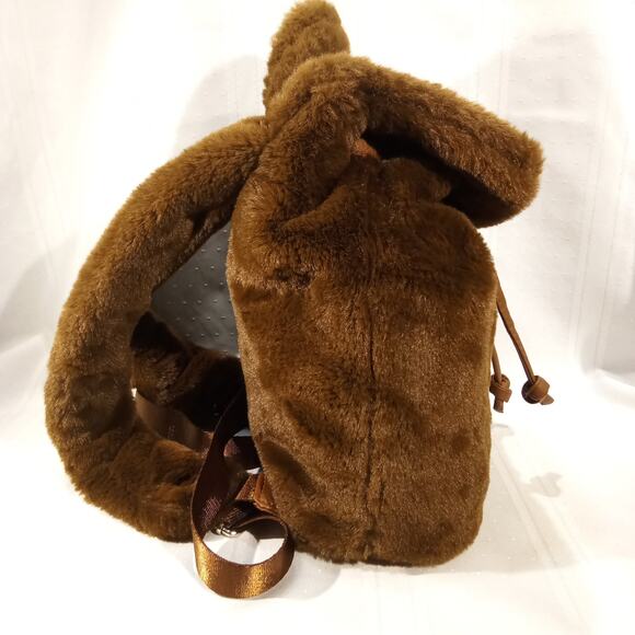 Women’s Brown Faux Fur Mini Backpack – Appears Rampage – NWOT - Picture 9 of 9
